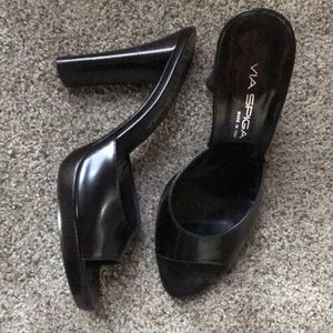 Cute y2k Leather Mules